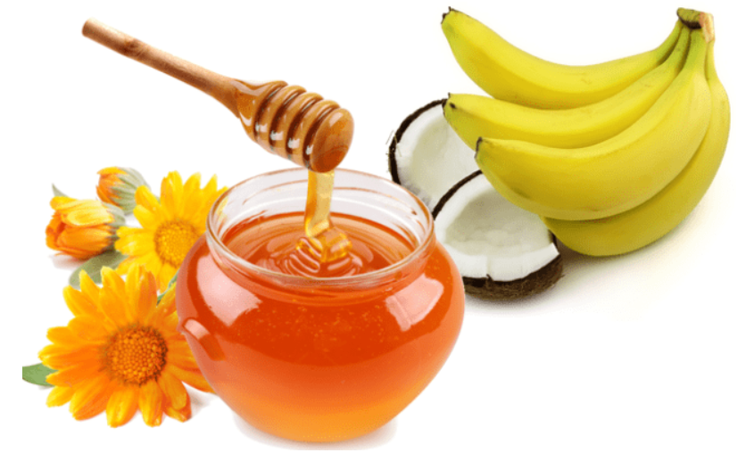banana and honey hair mask