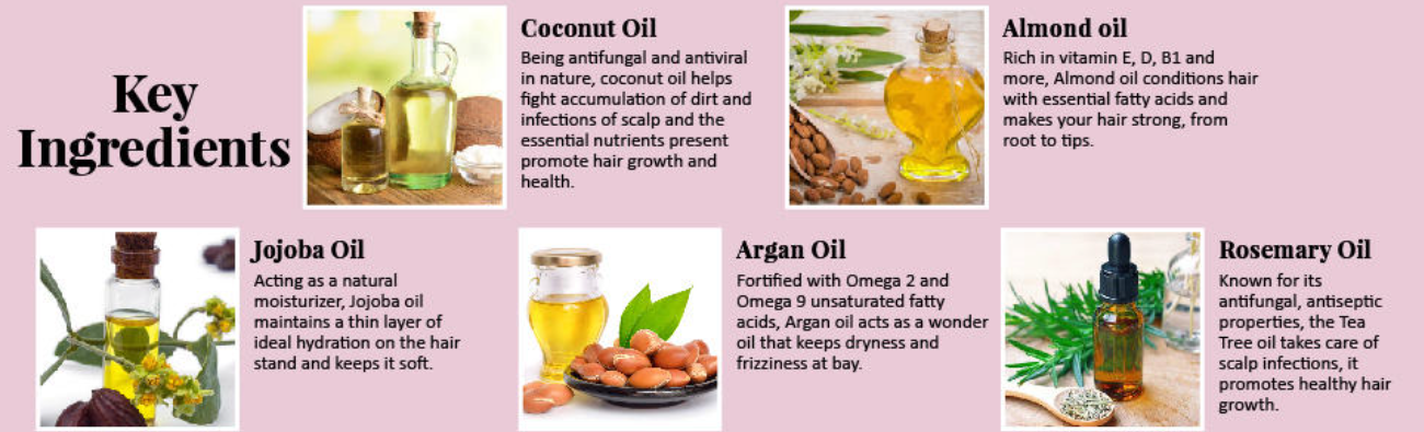 key ingredients 5 in 1 hair oil