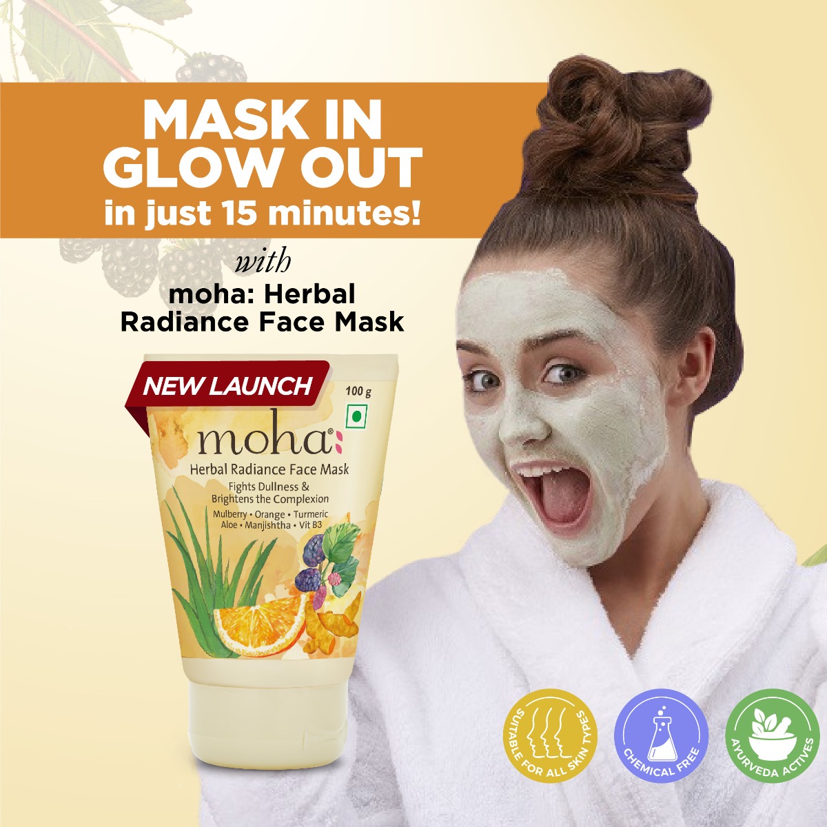 Herbal face outlet mask