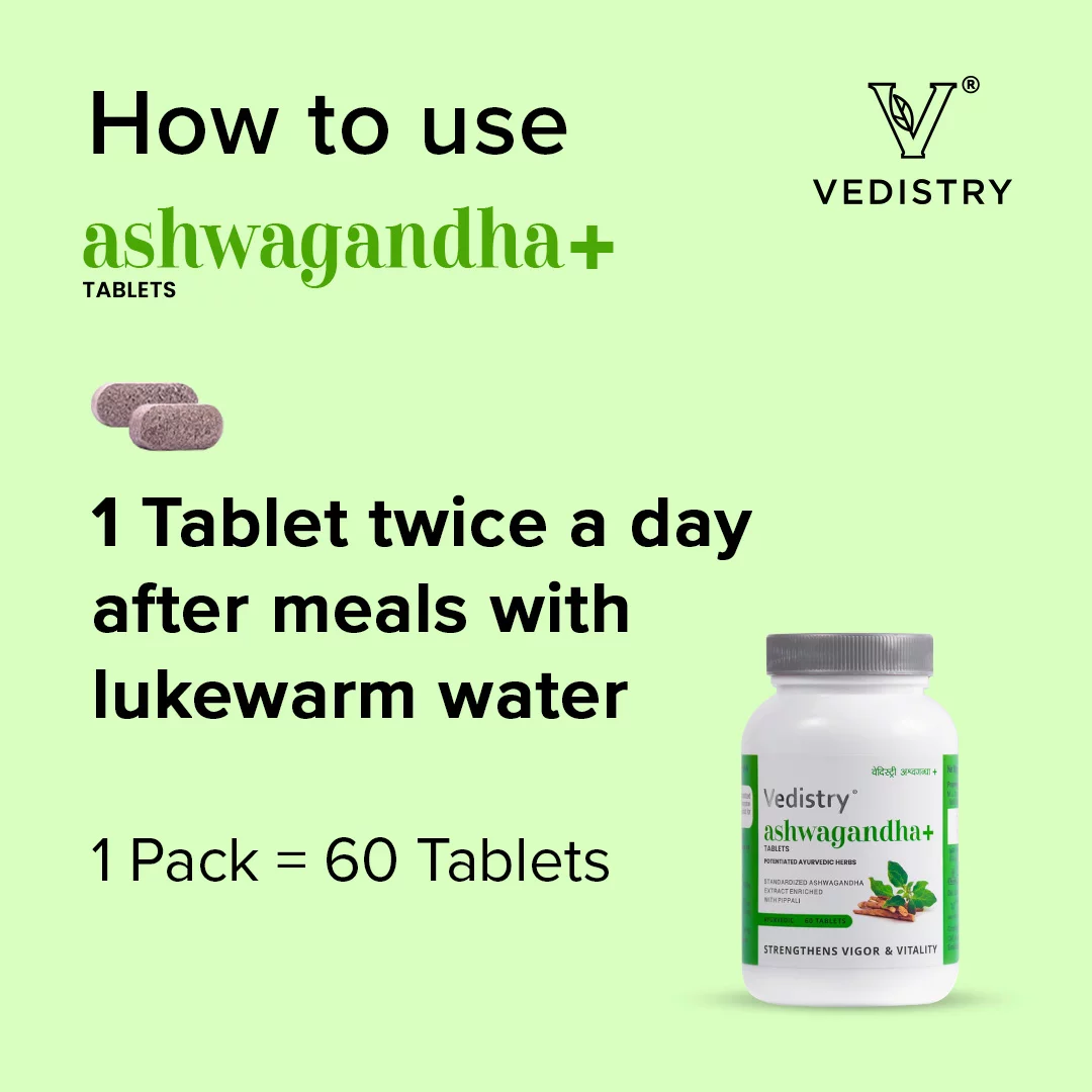 how to use ashwagandha+ tablets