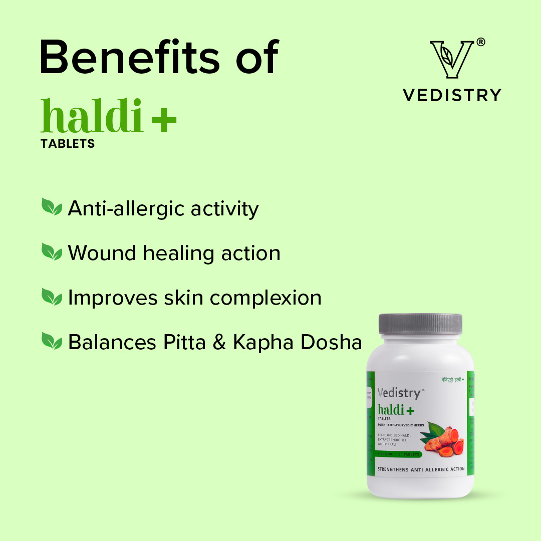 benefits of haldi+ tablets