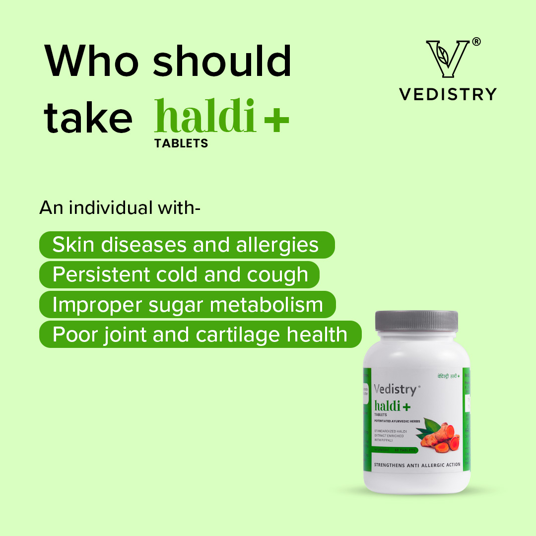 haldi+ tablets for skin disease and allergies