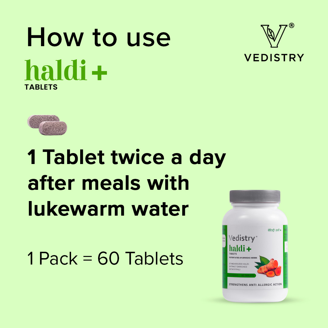how to use haldi+ tablets